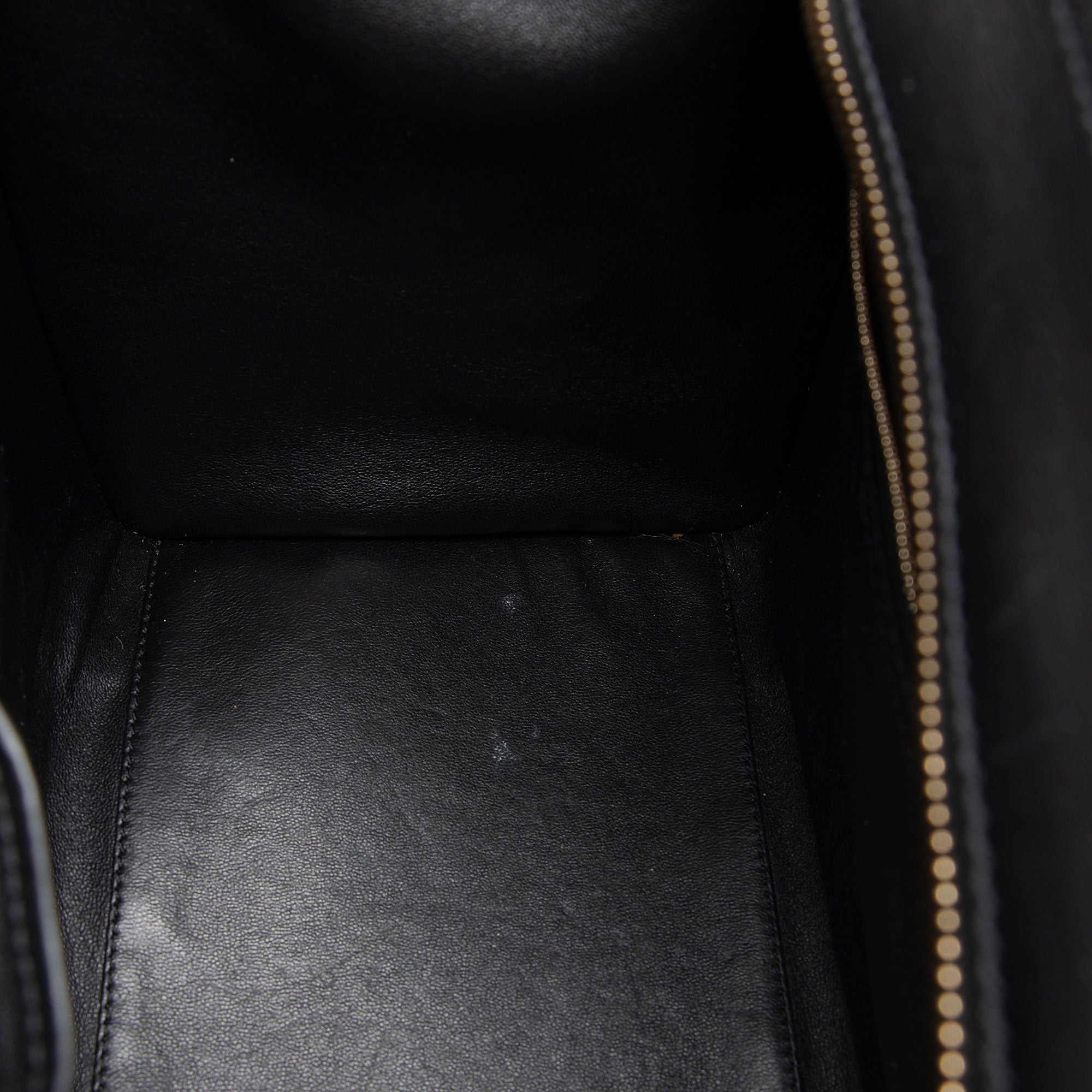 Celine Drummed Calfskin Mini Luggage Tote (SHF-MoYYfB)
