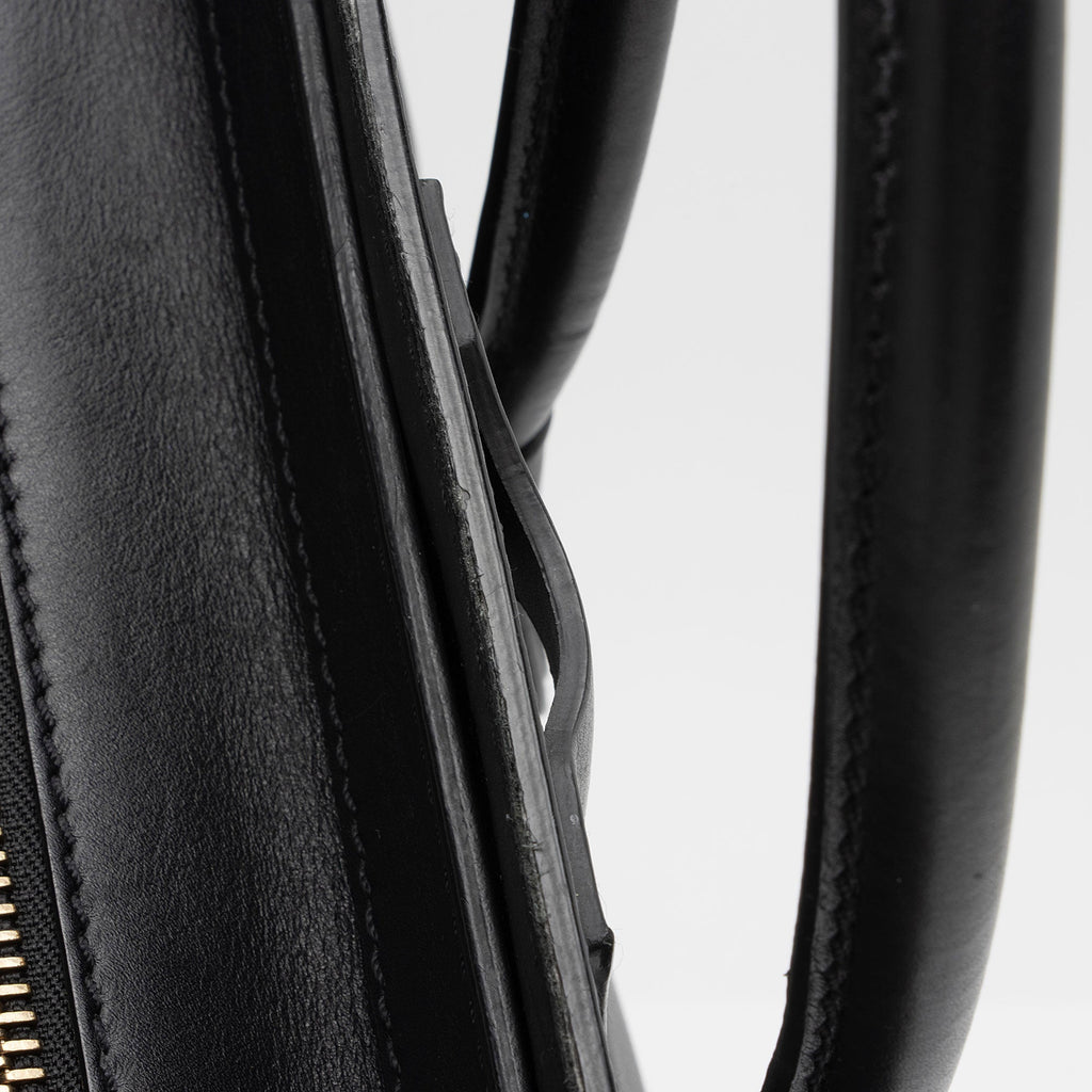 Celine Drummed Calfskin Mini Luggage Tote (SHF-MoYYfB)