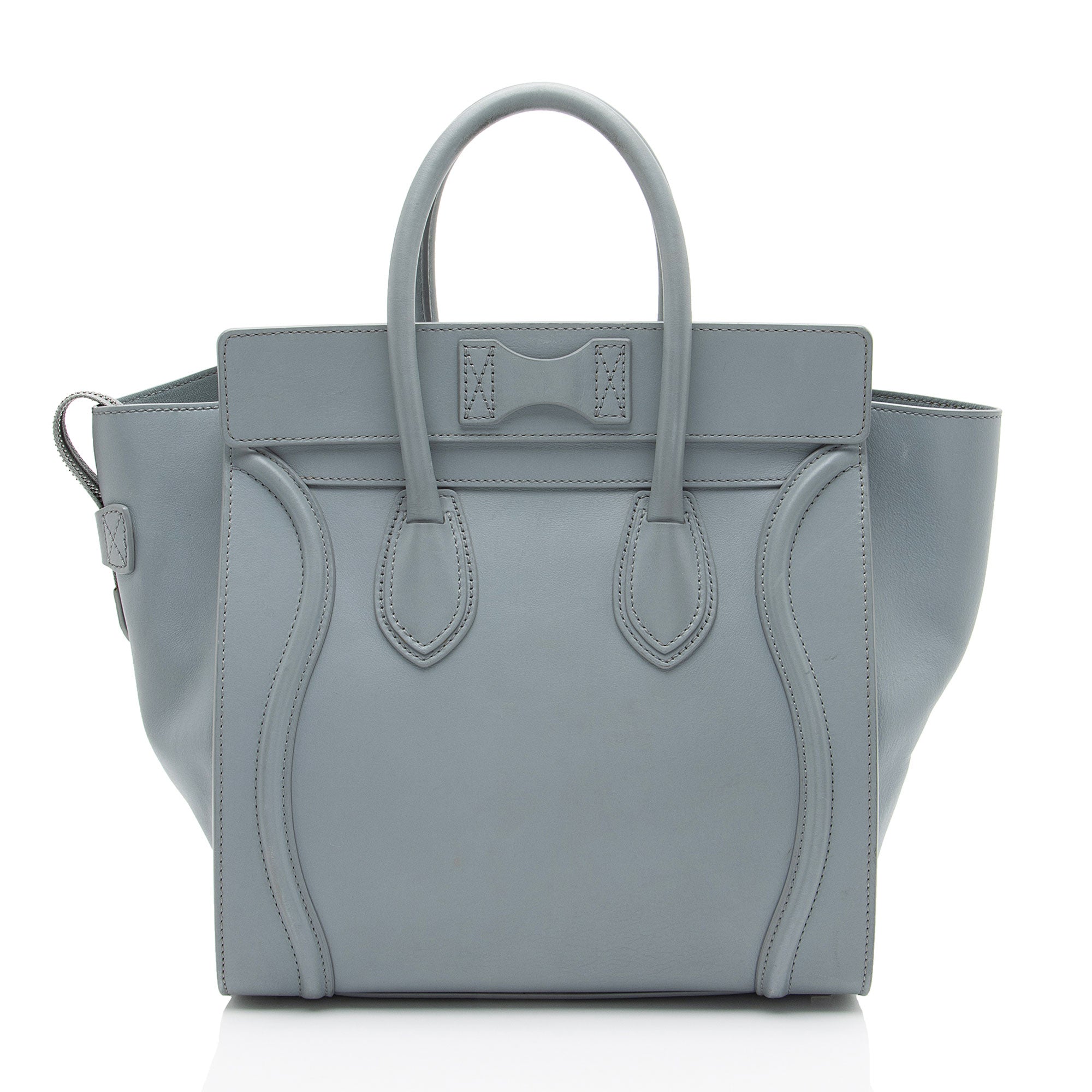 Celine Drummed Calfskin Mini Luggage Tote