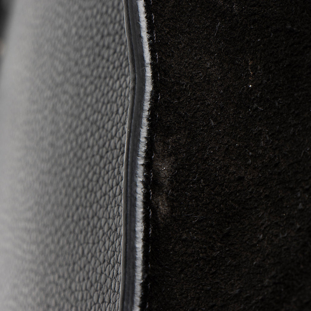 Celine Drummed Calfskin Suede Medium Trapeze Bag