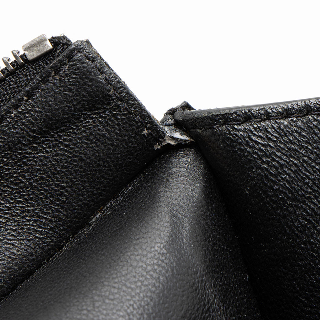 Celine Drummed Calfskin Suede Medium Trapeze Bag