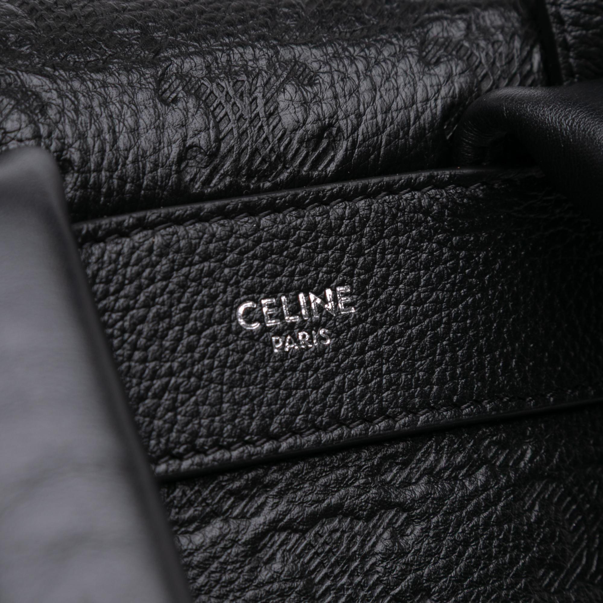 Celine Embossed Calfskin Triomphe Backpack