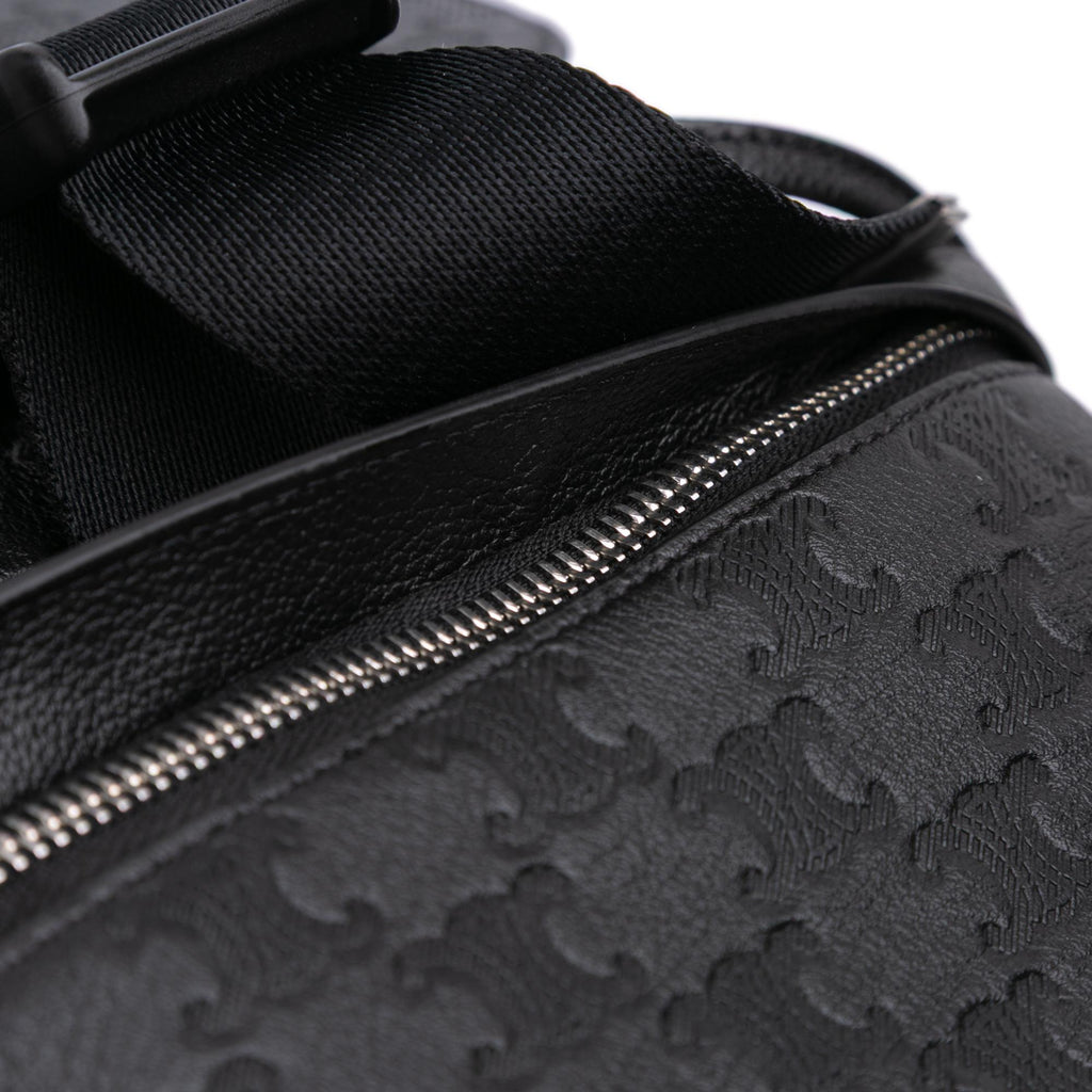Celine Embossed Calfskin Triomphe Backpack
