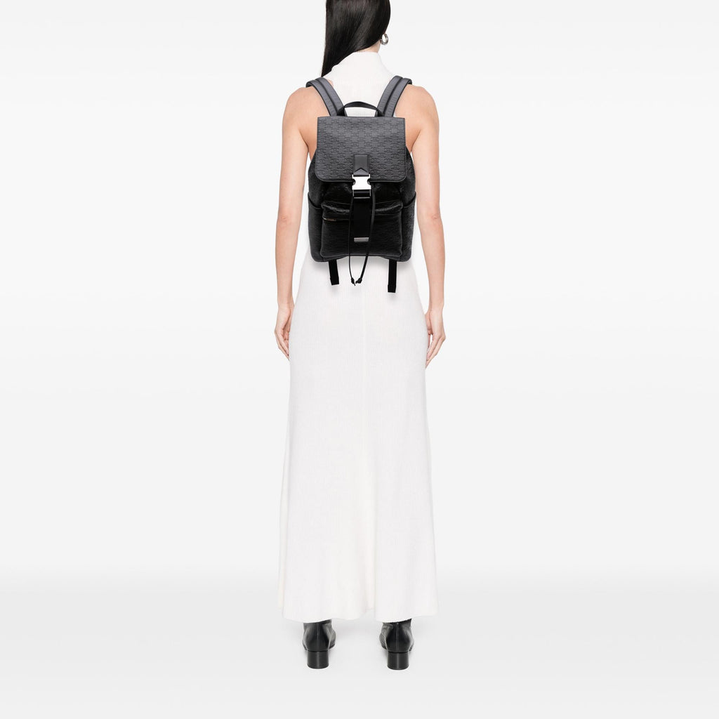 Celine Embossed Calfskin Triomphe Backpack