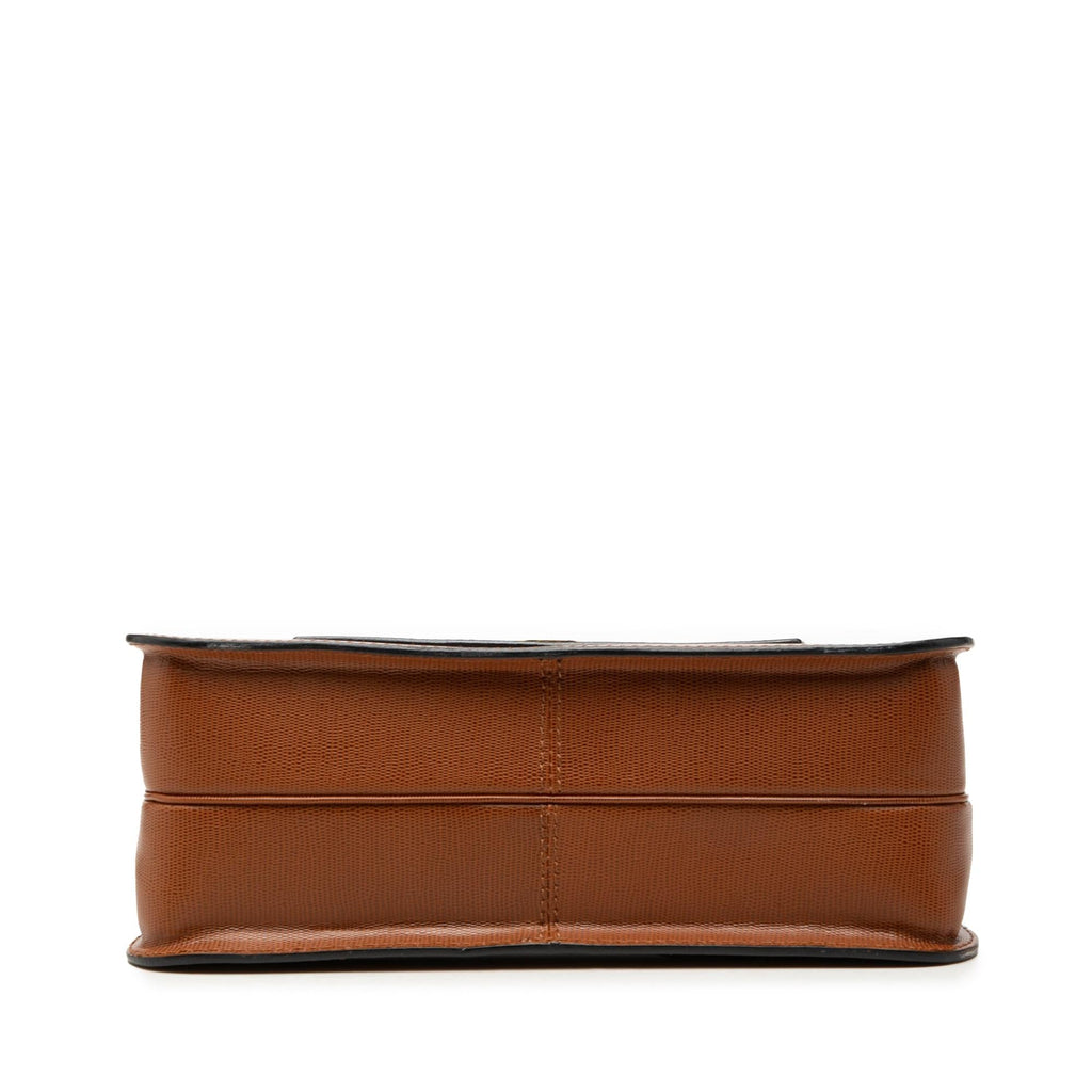 Celine Embossed Leather Top Handle Bag