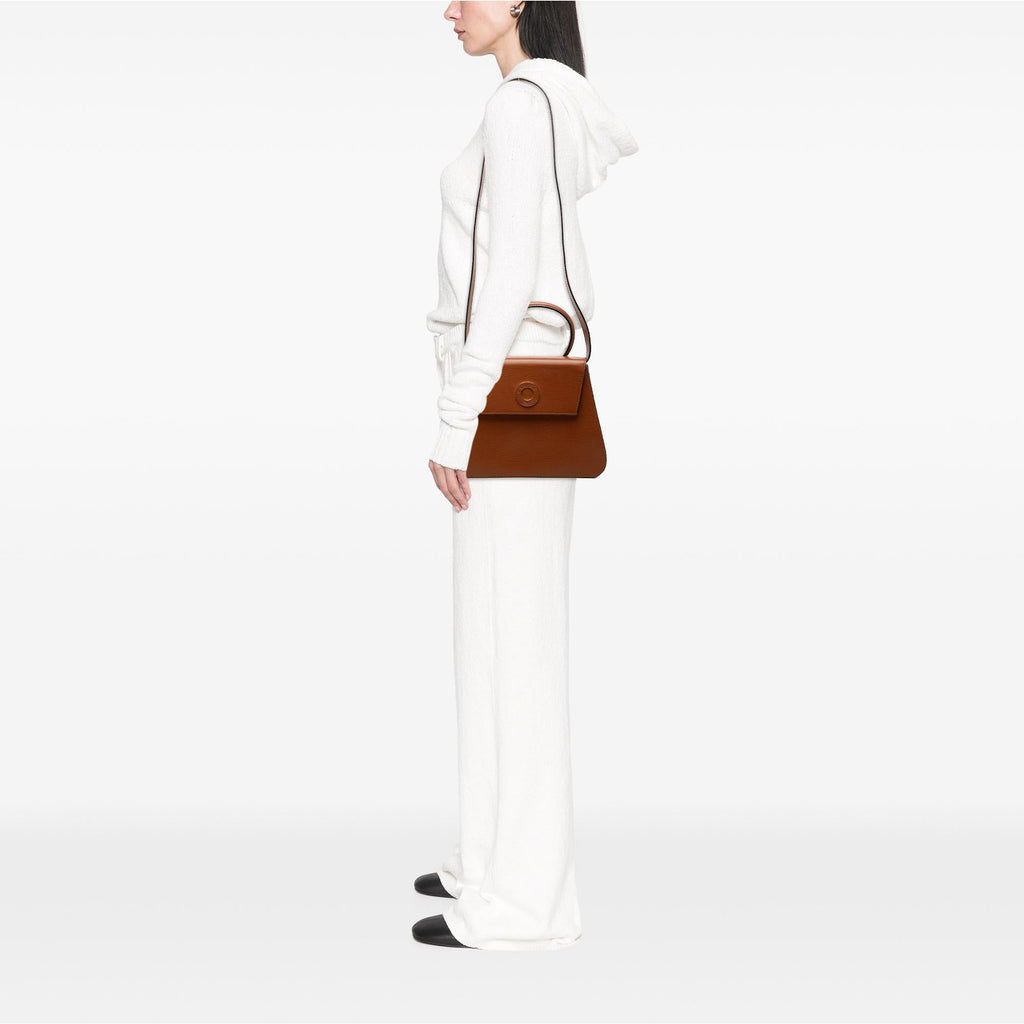 Celine Embossed Leather Top Handle Bag