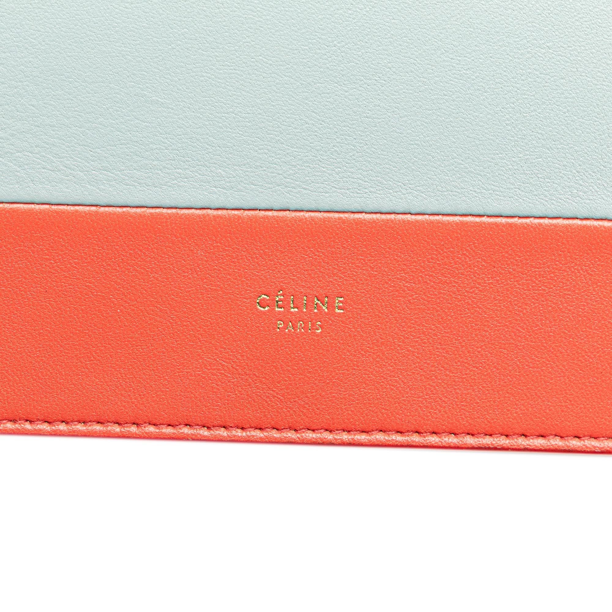 Celine Frame Leather Wallet on Chain
