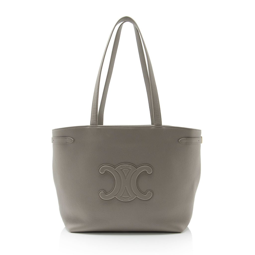 Celine Grained Calfskin Triomphe Cabas Anais Medium Tote