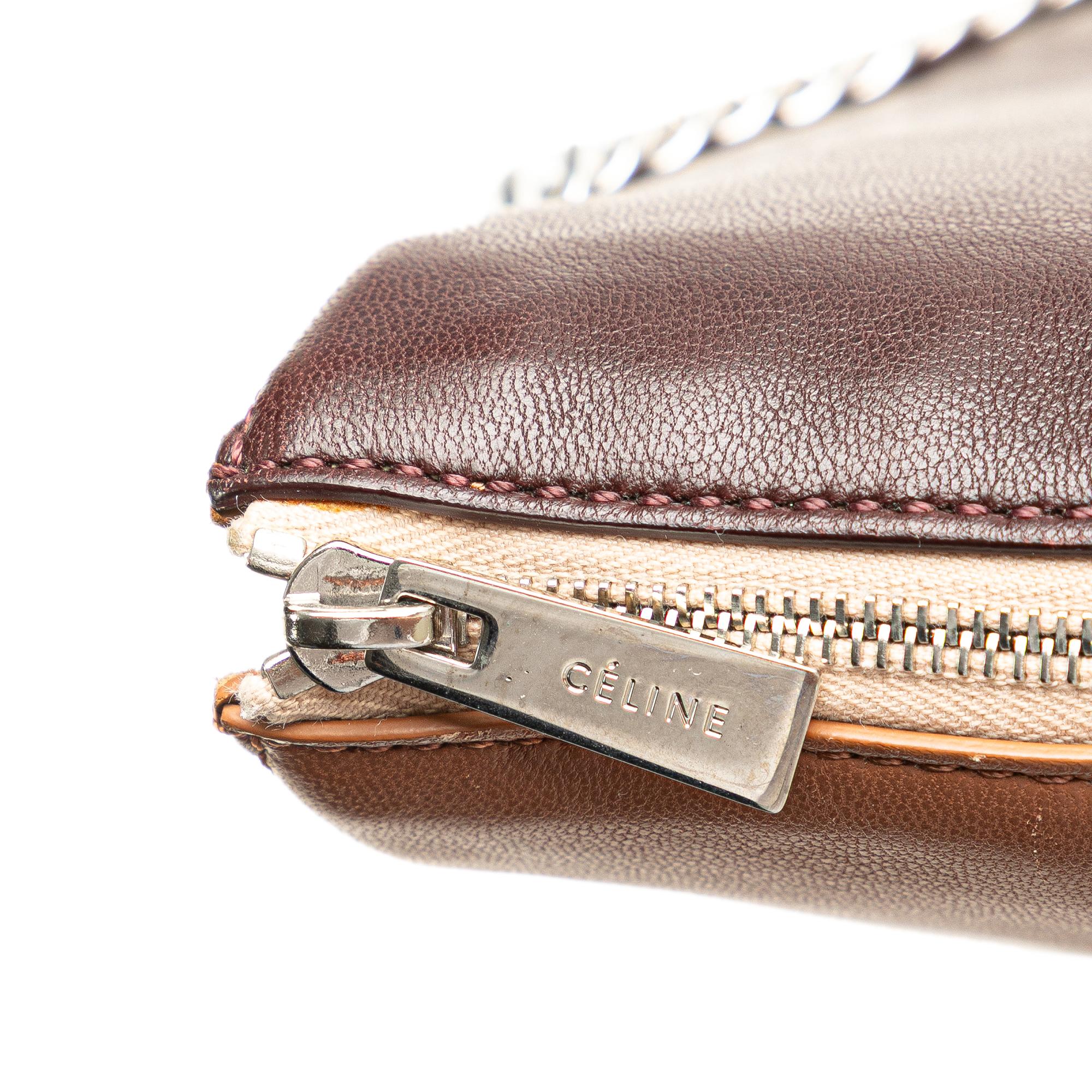 Celine Lambskin Soft Trio Shoulder Bag