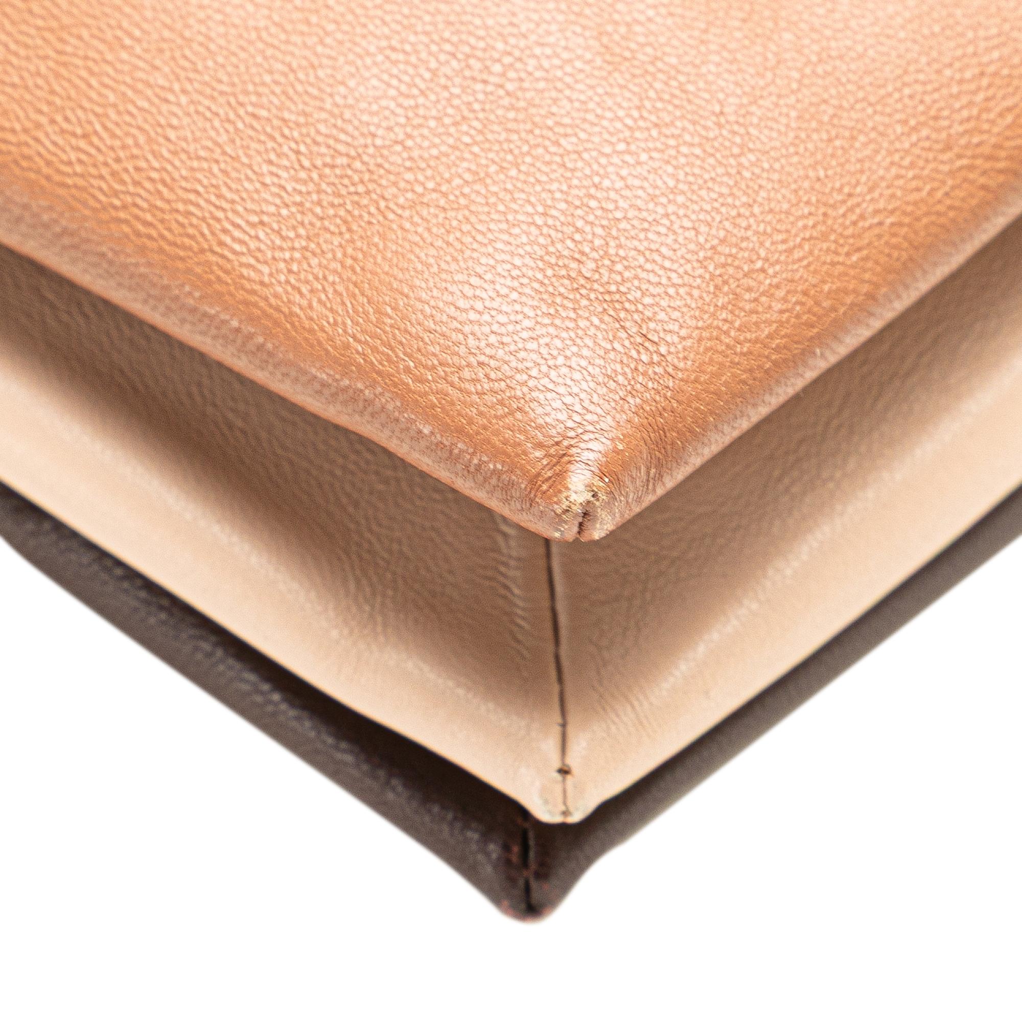 Celine Lambskin Soft Trio Shoulder Bag