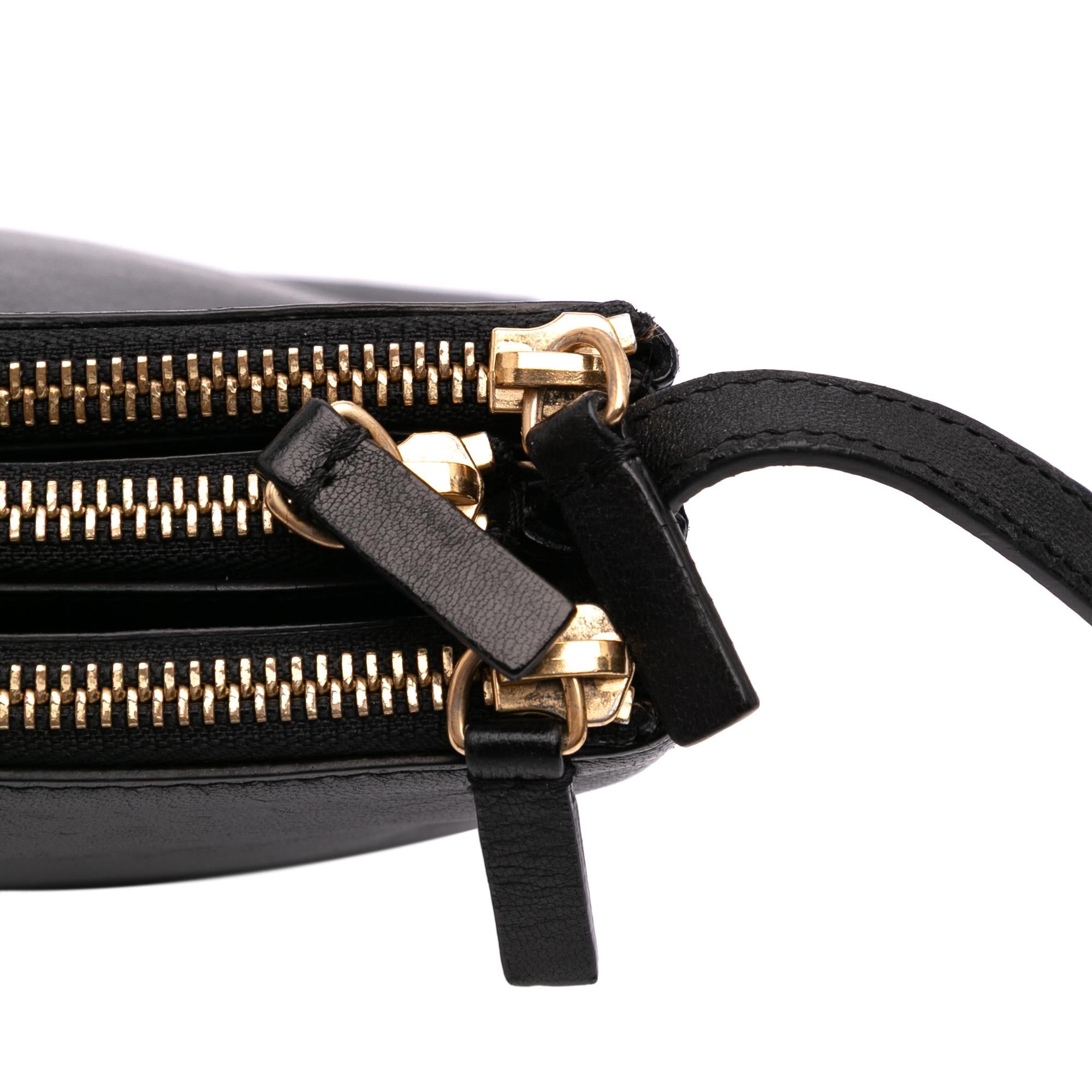 Celine Large Lambskin Trio Crossbody