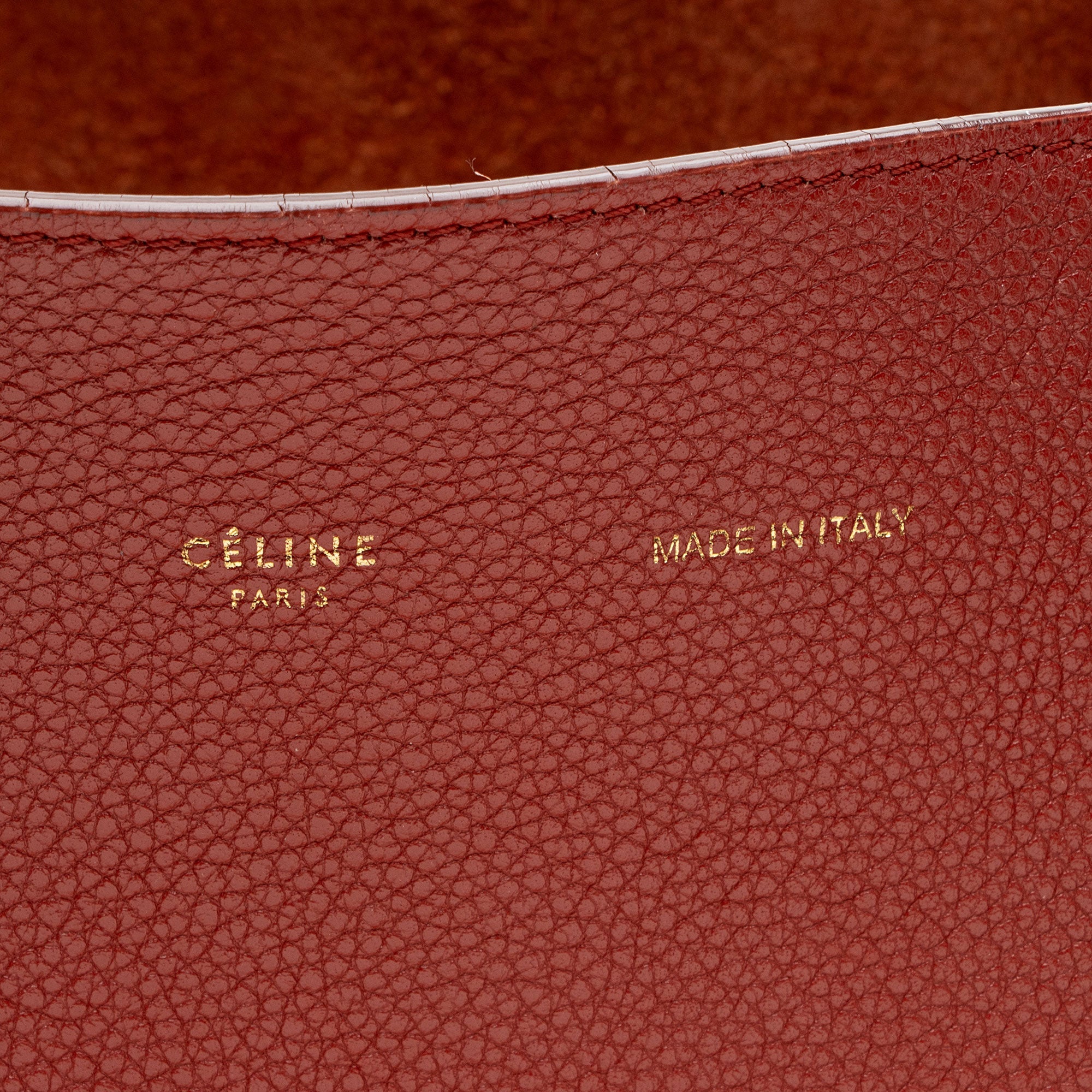 Celine Leather Cabas Phantom Medium Tote