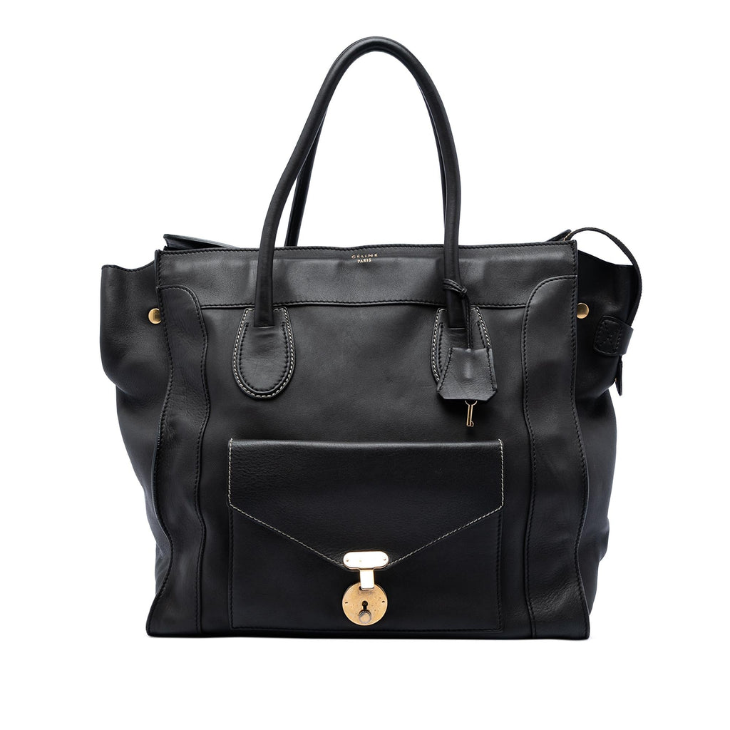 Celine Leather Envelope Luggage Tote