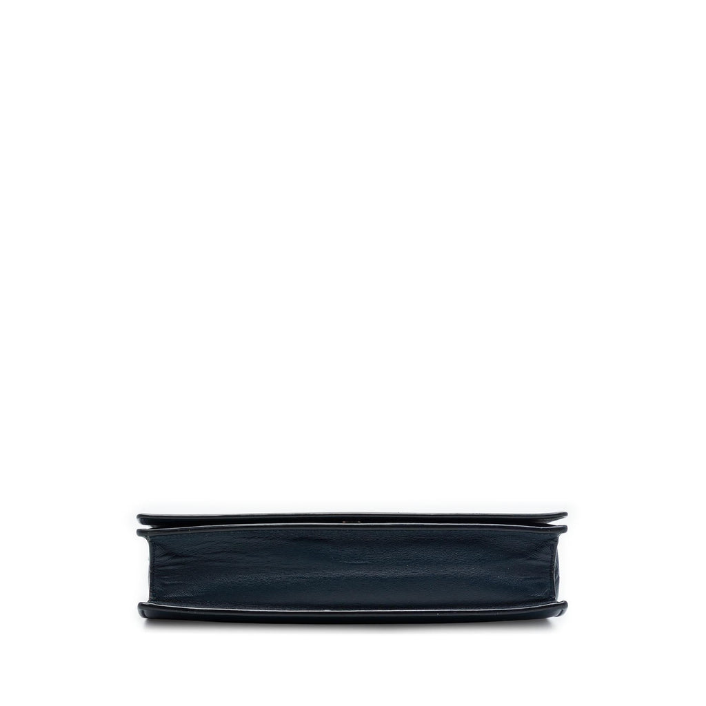 Celine Leather Frame Wallet on Chain