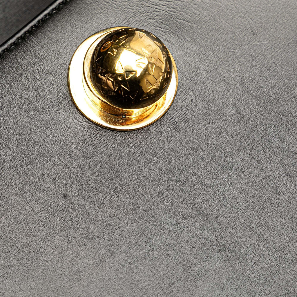 Celine Leather Top Handle Bag