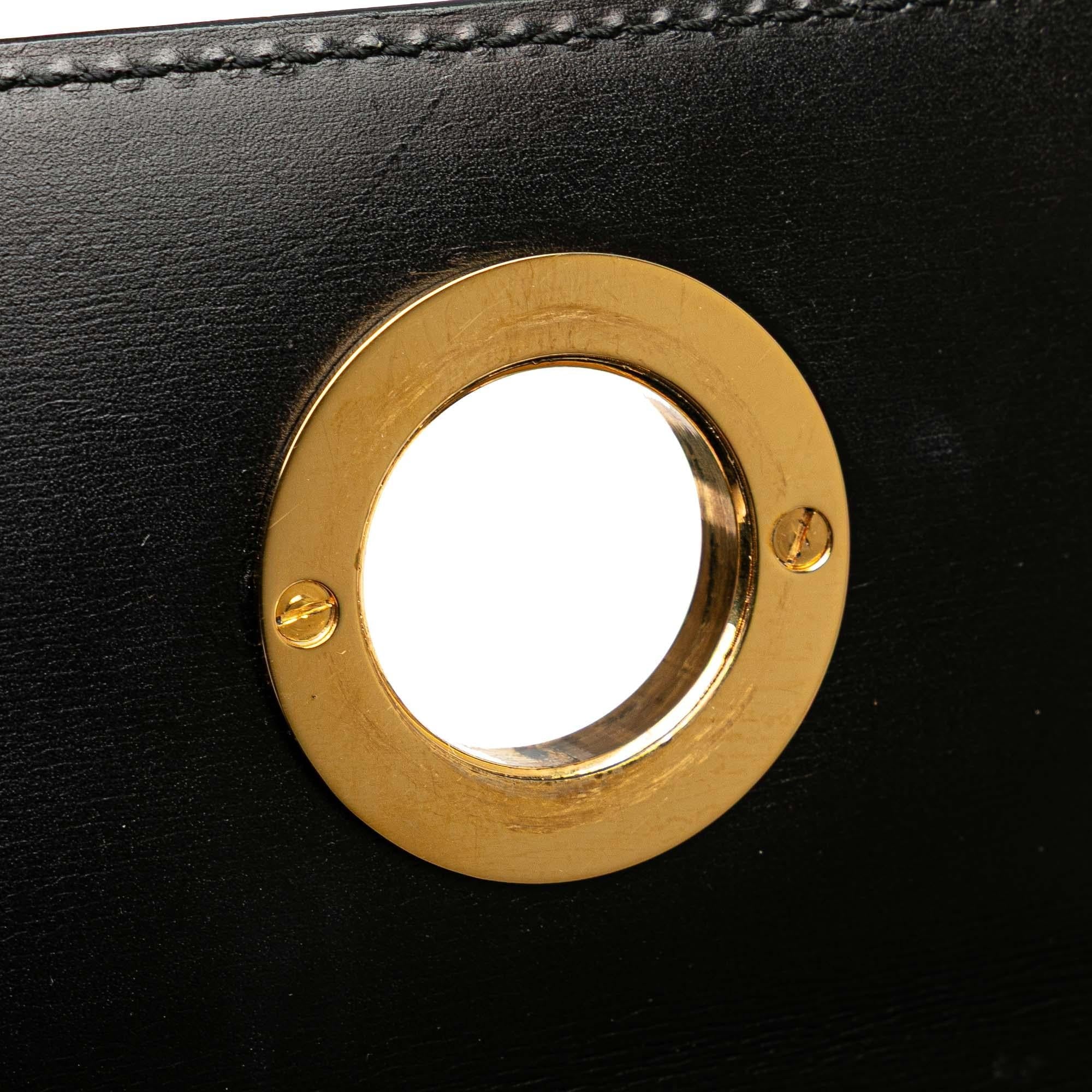 Celine Leather Top Handle Bag