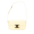 Celine Leather Triomphe Claude Shoulder Bag