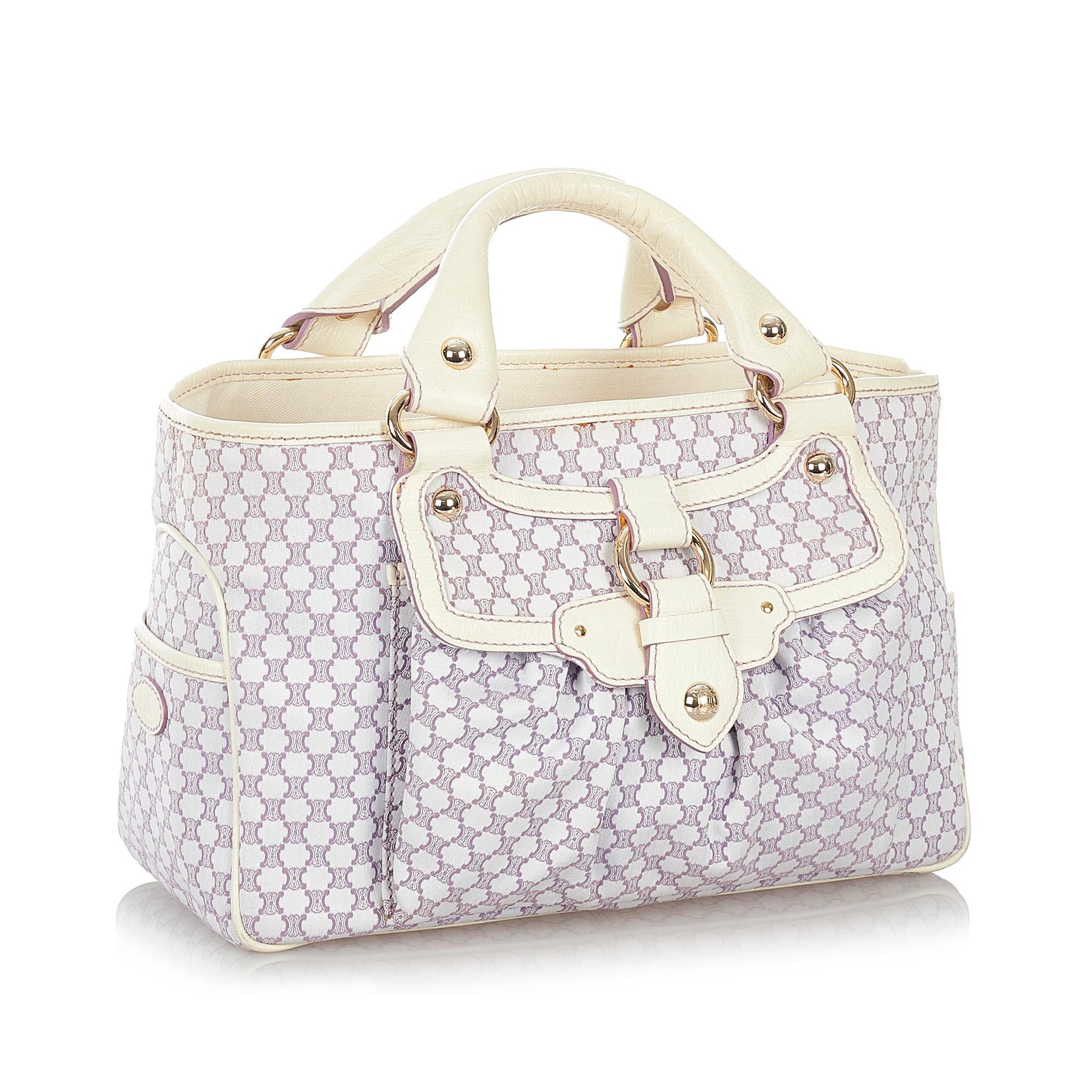 Celine Macadam Boogie Canvas Handbag (SHG-37784)