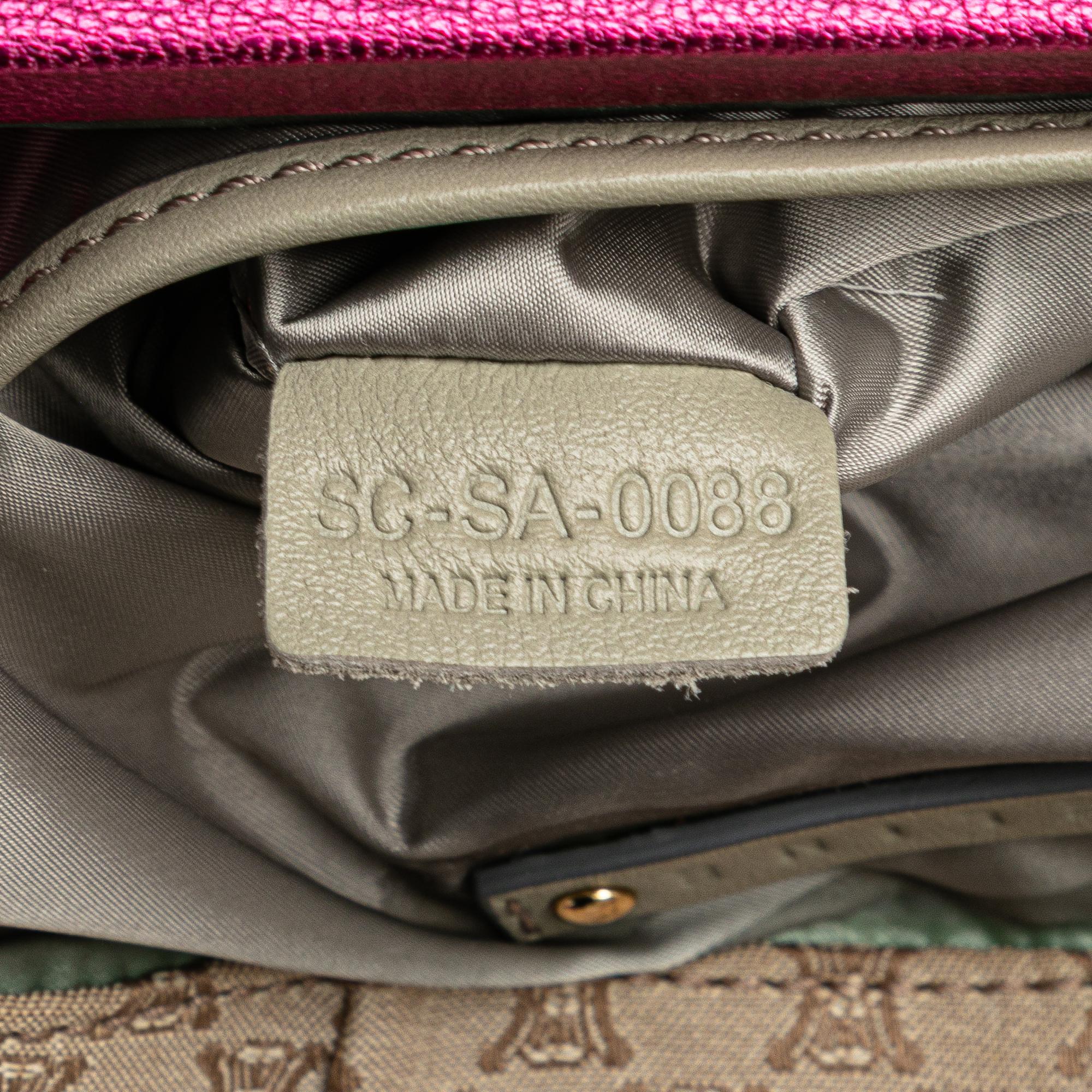 Celine Macadam Canvas Clasp Tote