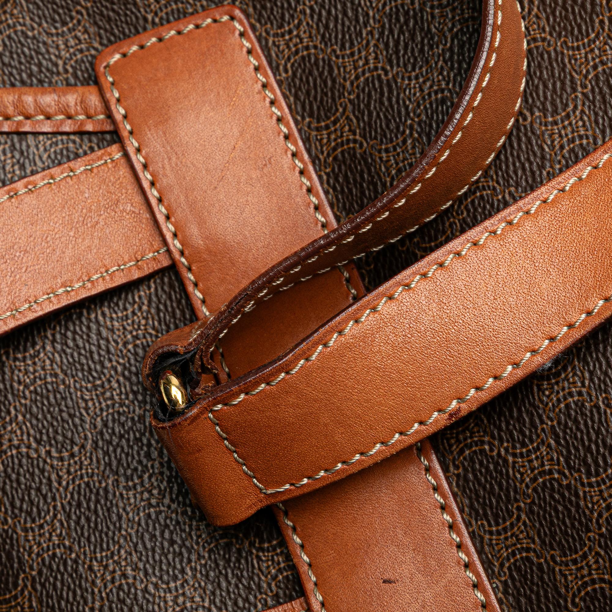 Celine Macadam Coated Canvas Backpack