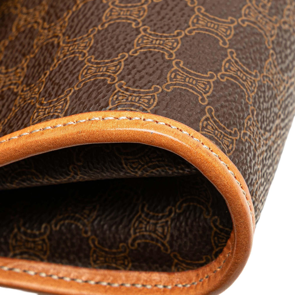 Celine Macadam Coated Canvas Clutch