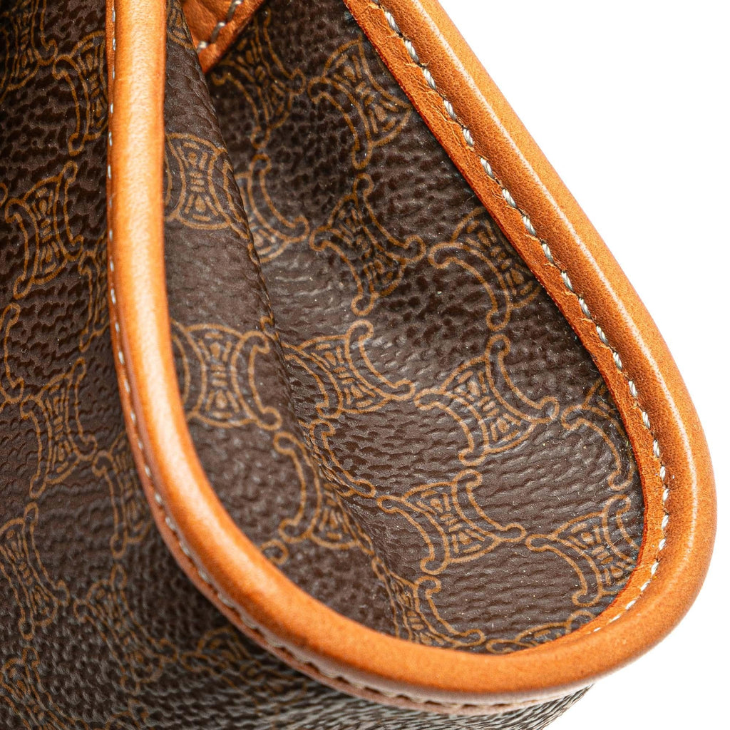 Celine Macadam Coated Canvas Clutch