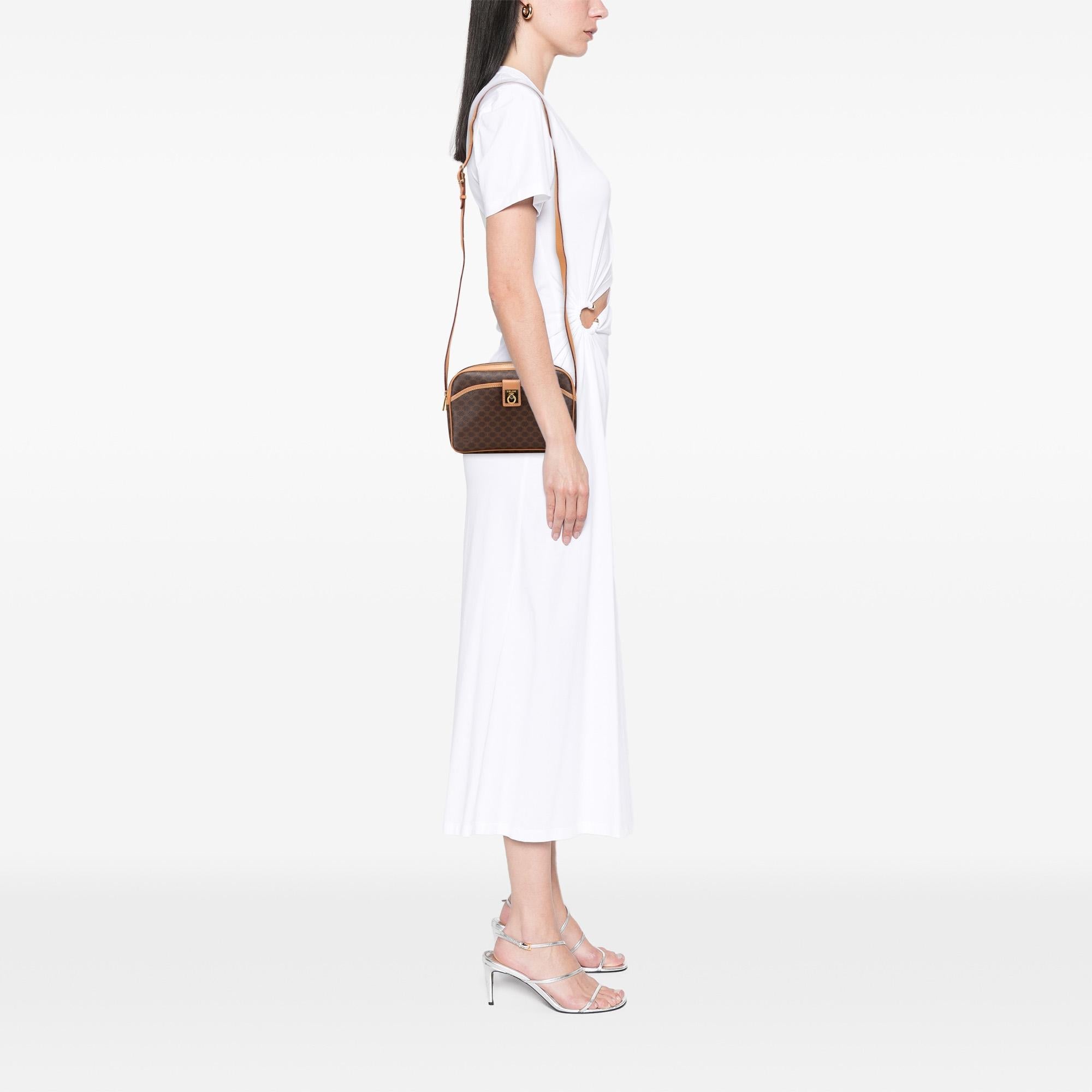 Celine Macadam Coated Canvas Crossbody