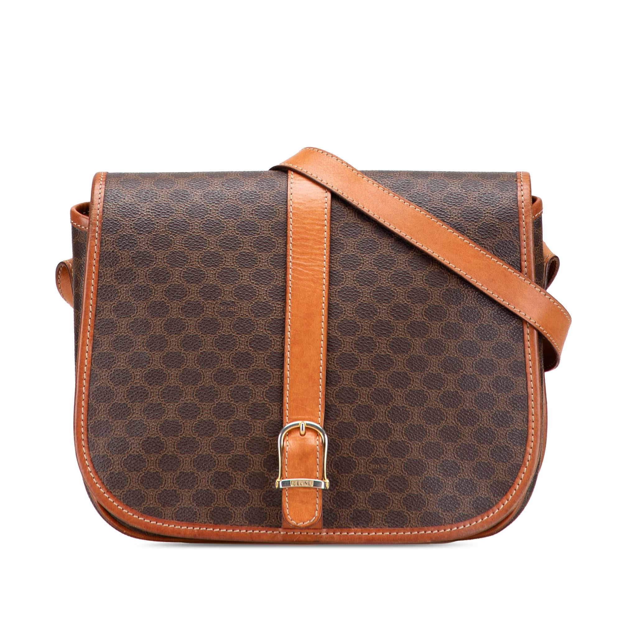 Celine Macadam Coated Canvas Crossbody