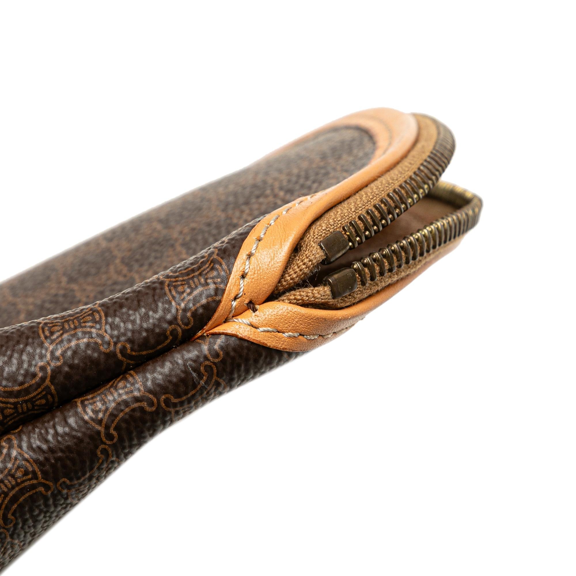Celine Macadam Coated Canvas Pouch