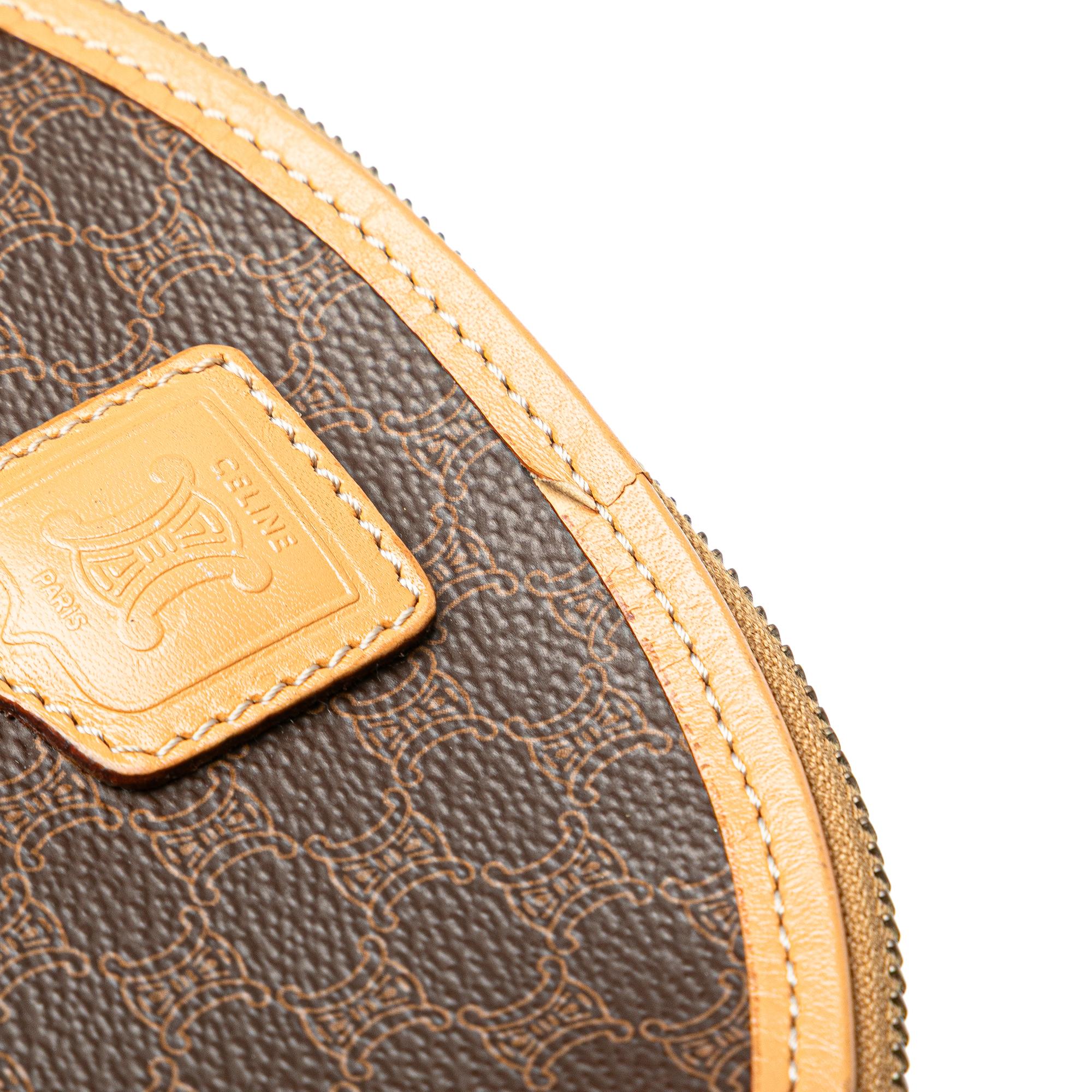 Celine Macadam Coated Canvas Pouch