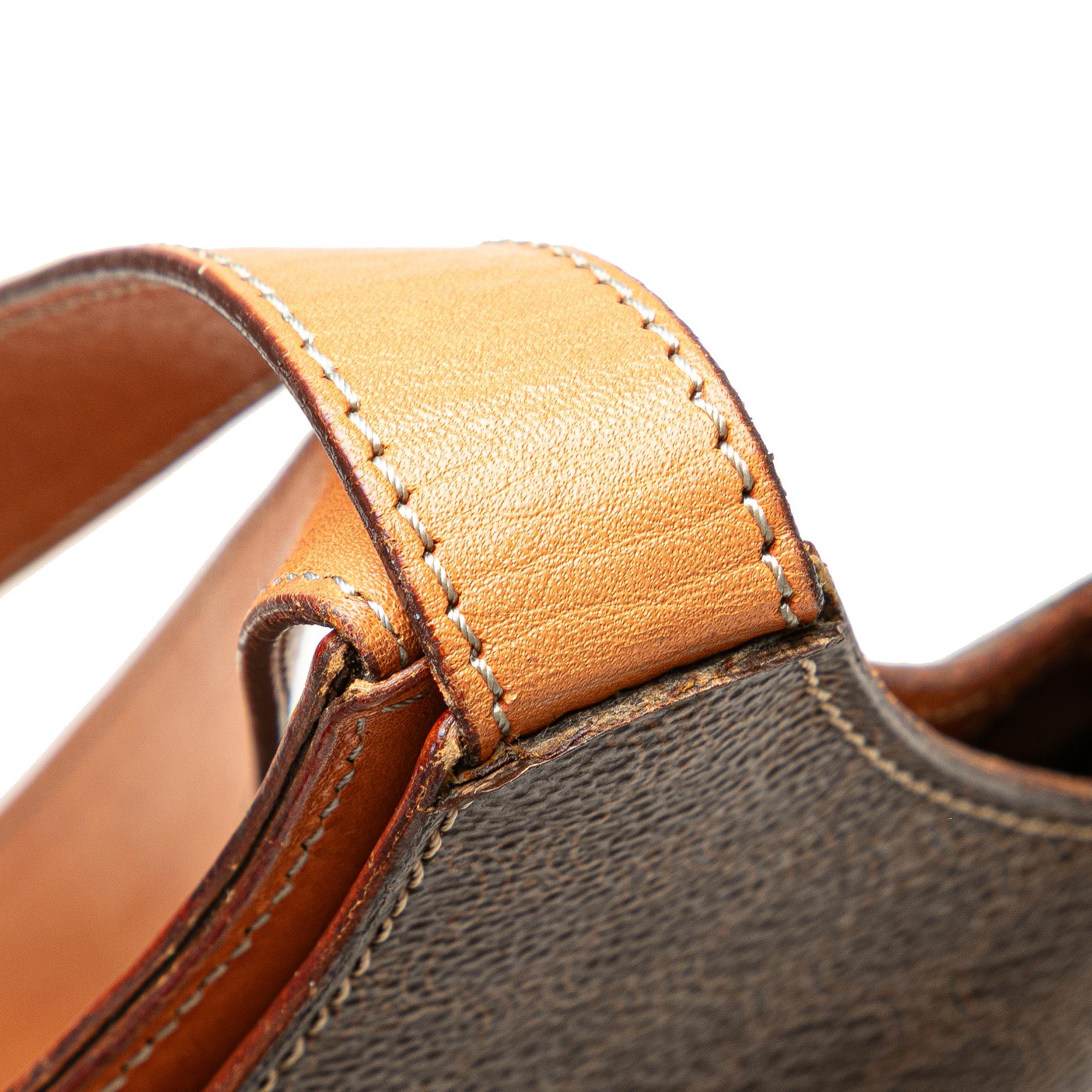 Celine Macadam Coated Canvas Shoulder Bag