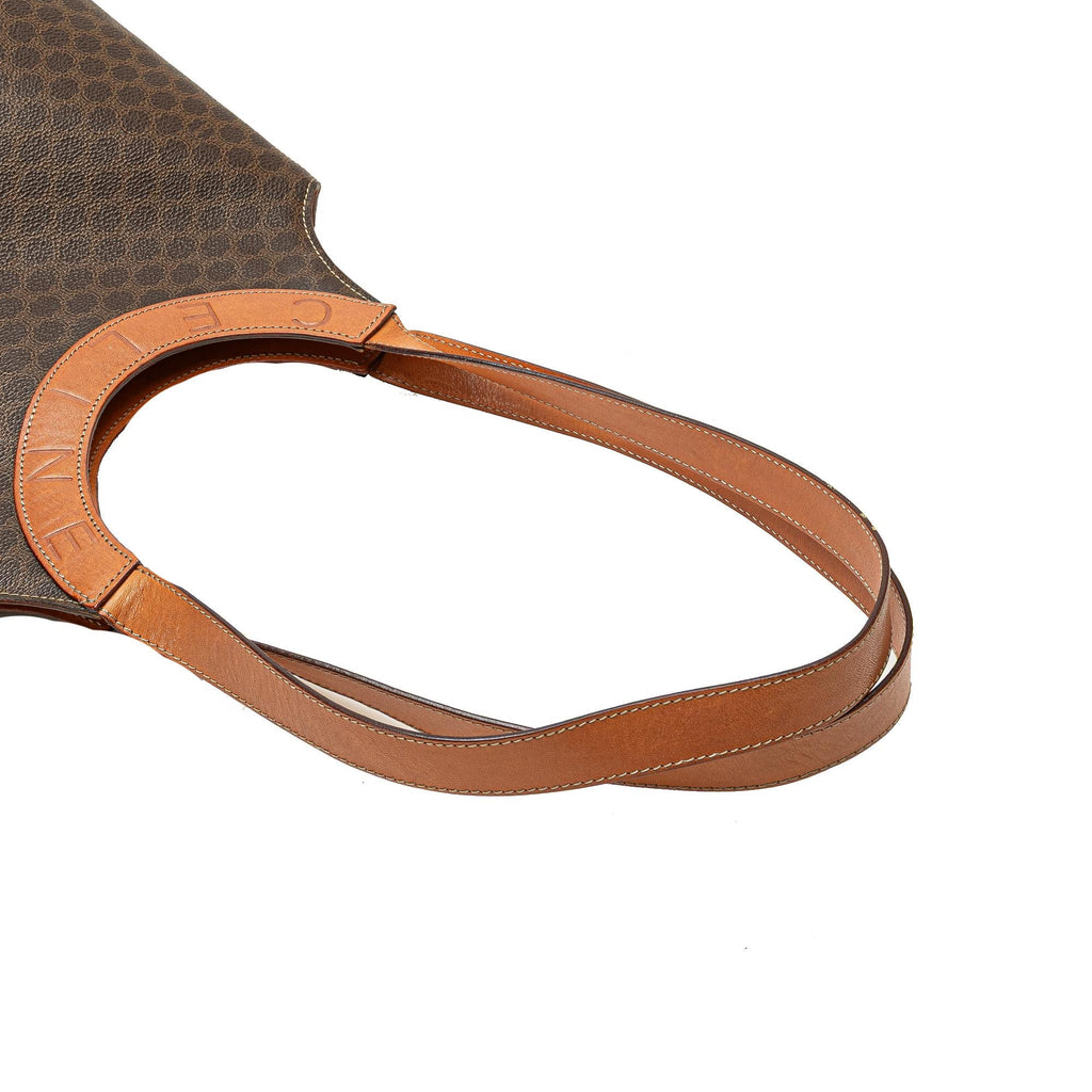 Celine Macadam Coated Canvas Shoulder Bag
