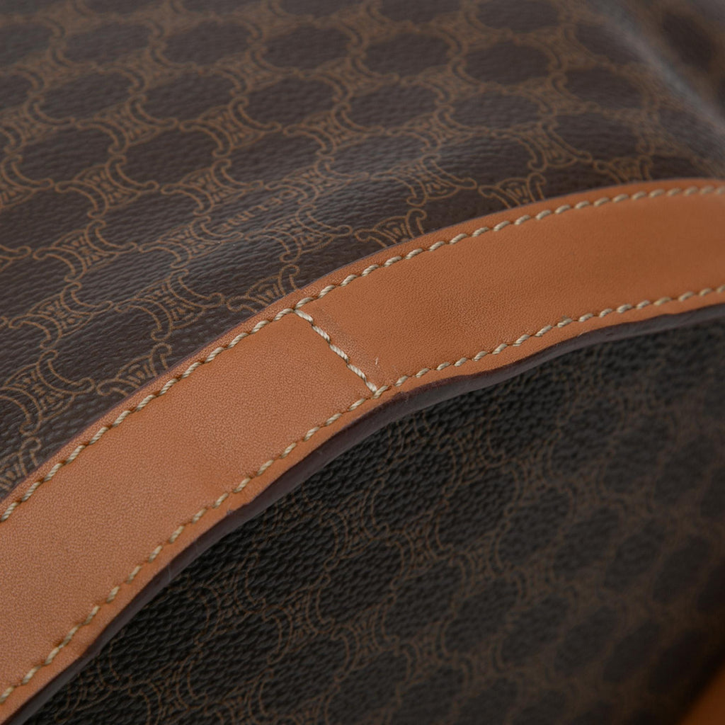 Celine Macadam Coated Canvas Shoulder Bag
