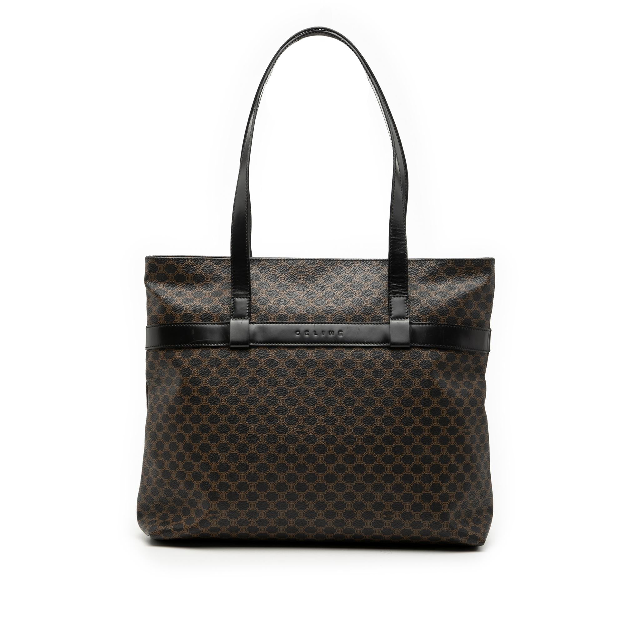 Celine Macadam Coated Canvas Tote