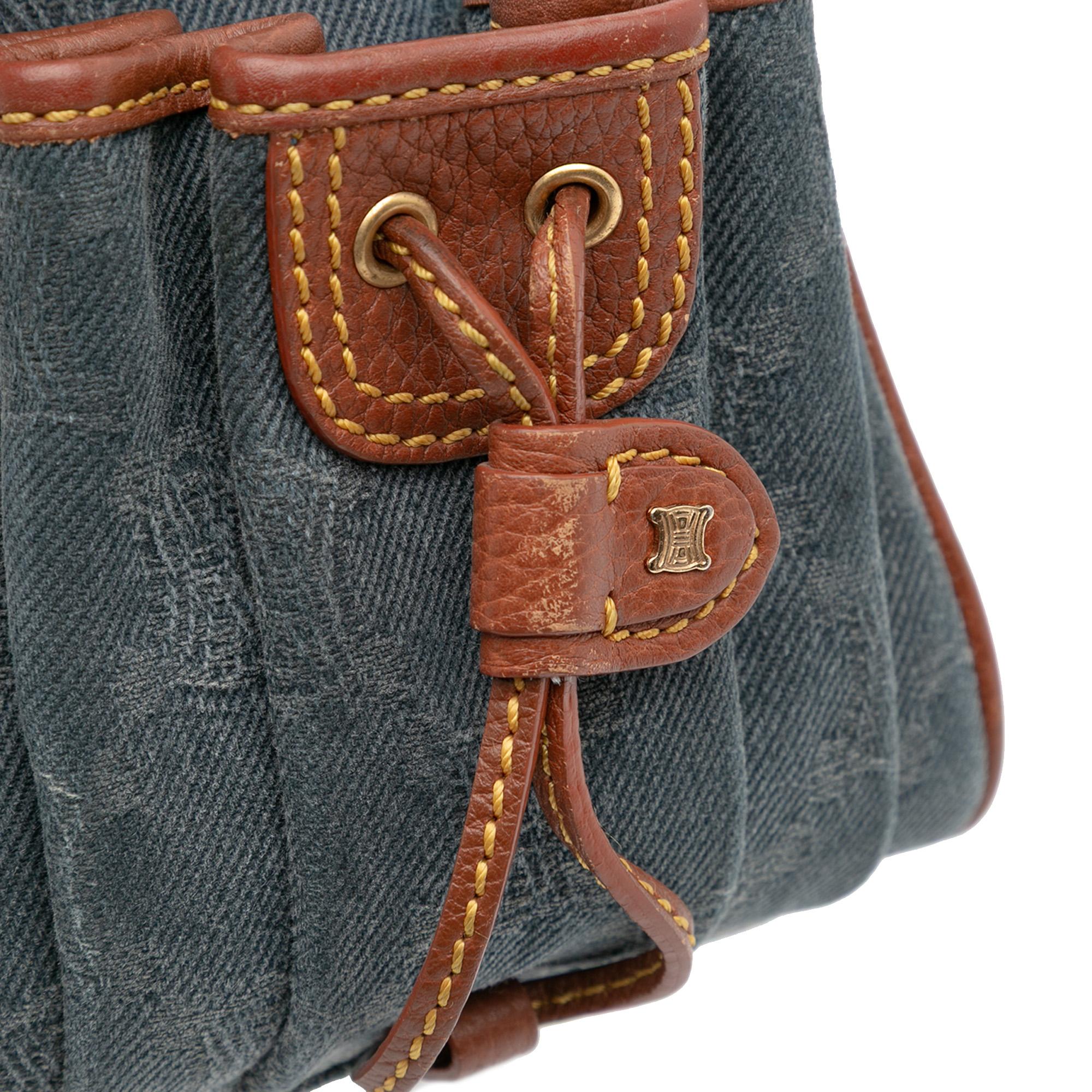 Celine Macadam Denim Boogie Handbag