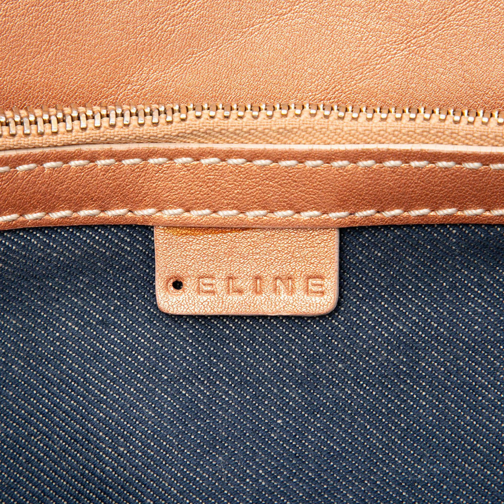 Celine Macadam Denim Handbag