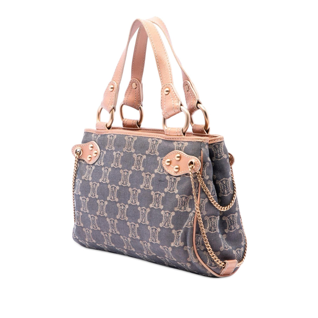 Celine Macadam Denim Handbag