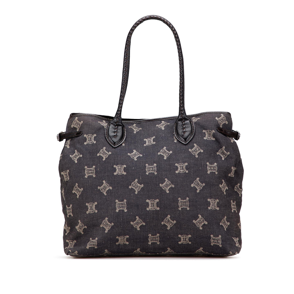 Celine Macadam Denim Tote