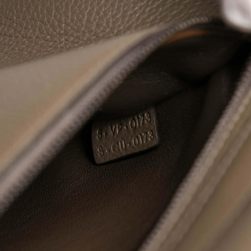 Celine Medium Bicolor Calfskin and Suede Trapeze Satchel