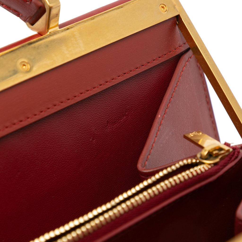 Celine Medium Calfskin Clasp Handbag