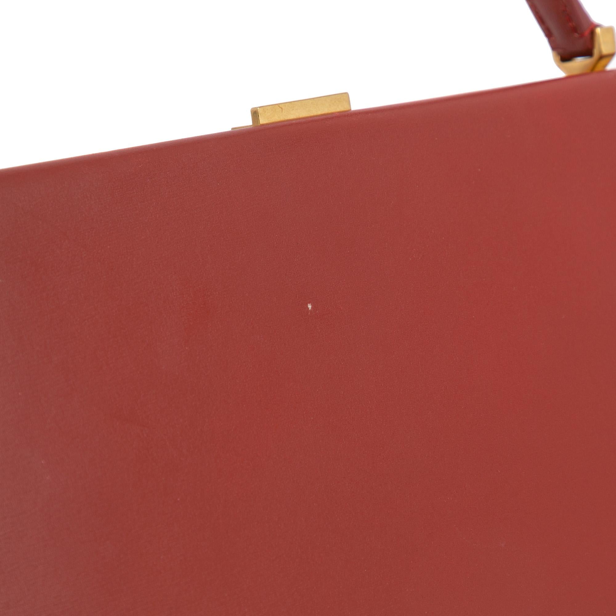 Celine Medium Calfskin Clasp Handbag