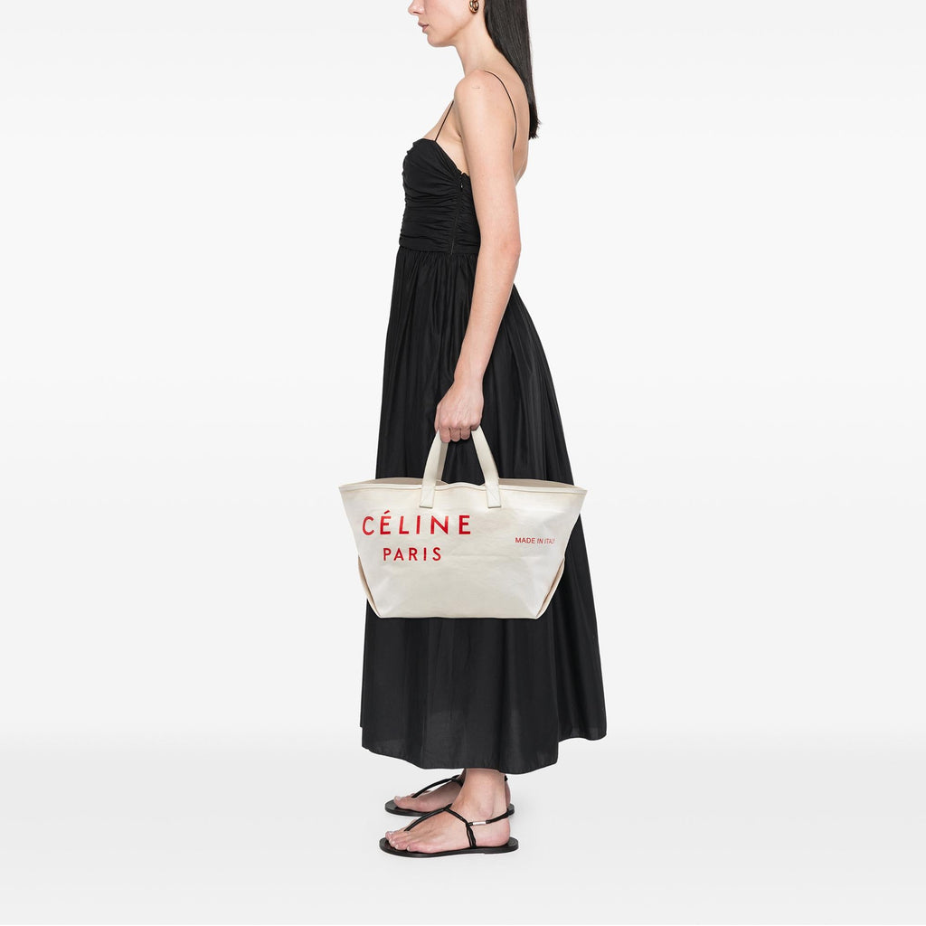 Celine Medium Canvas Made In Tote