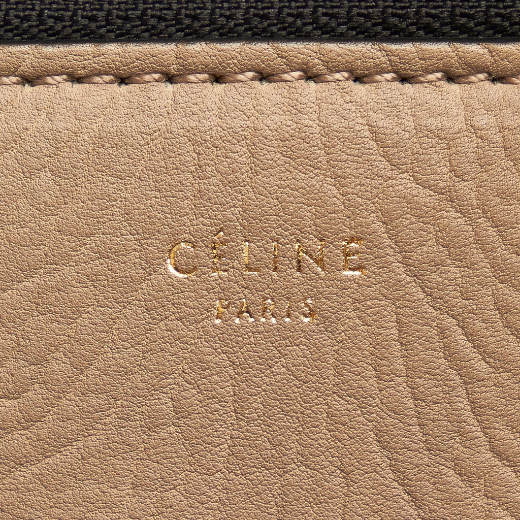 Celine Medium Edge Bicolor Leather Handbag (SHG-23985)