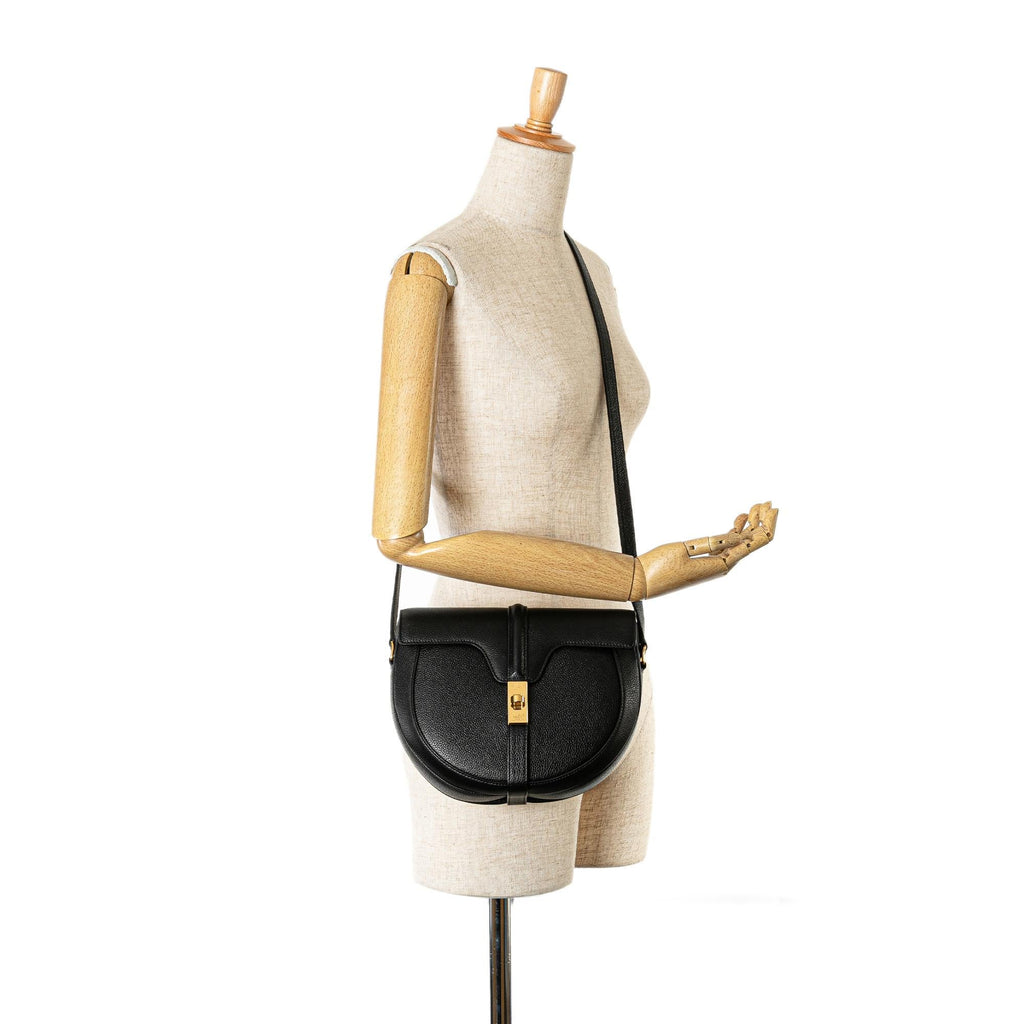 Celine Medium Leather Besace 16 Crossbody (SHG-TJFgph)