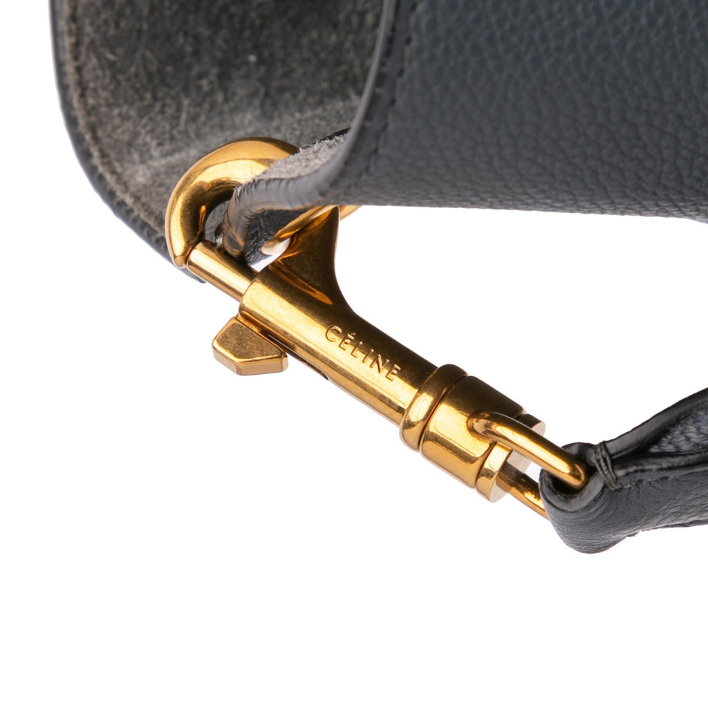 Celine Medium Leather Seau Sangle Bucket Bag