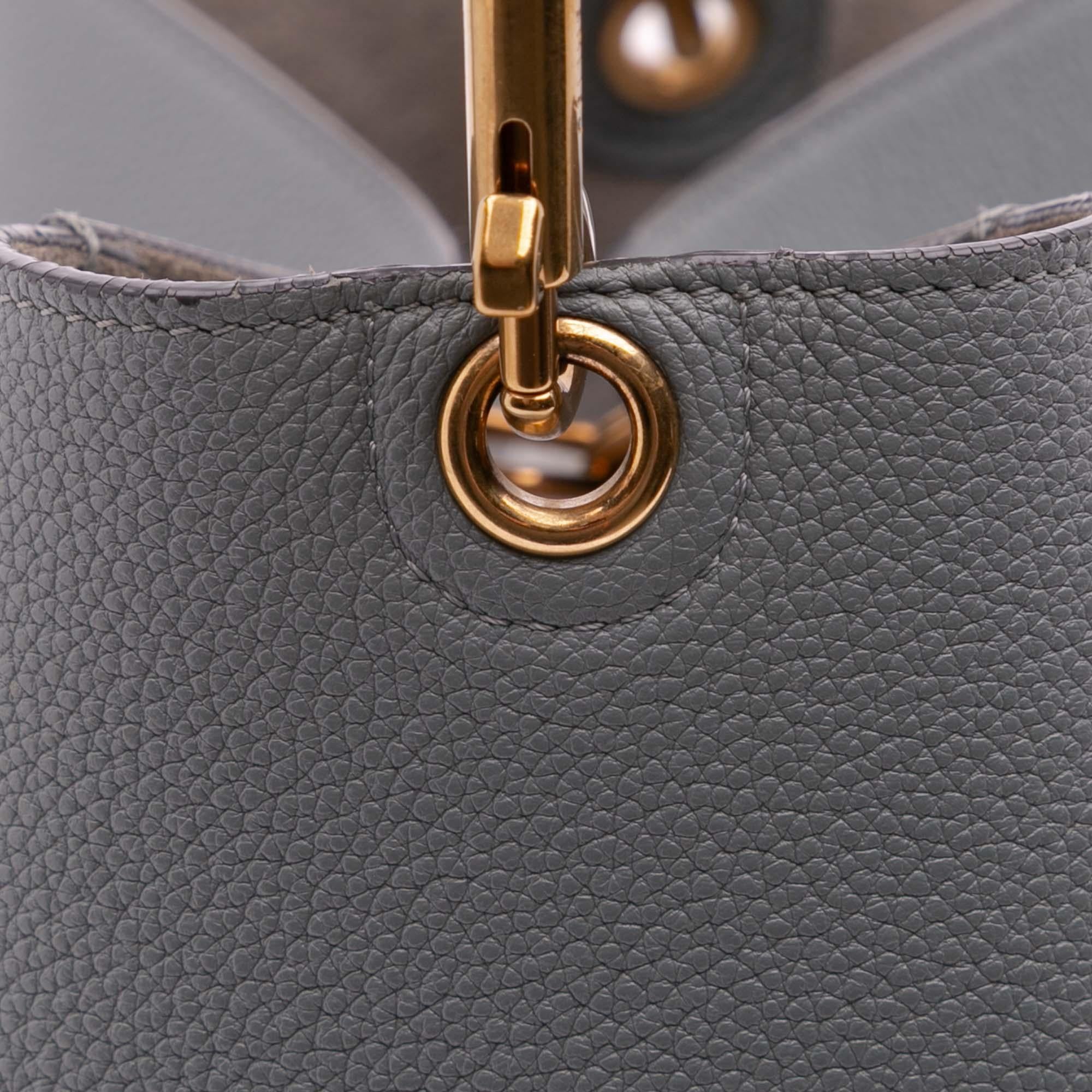 Celine Medium Leather Seau Sangle Bucket Bag