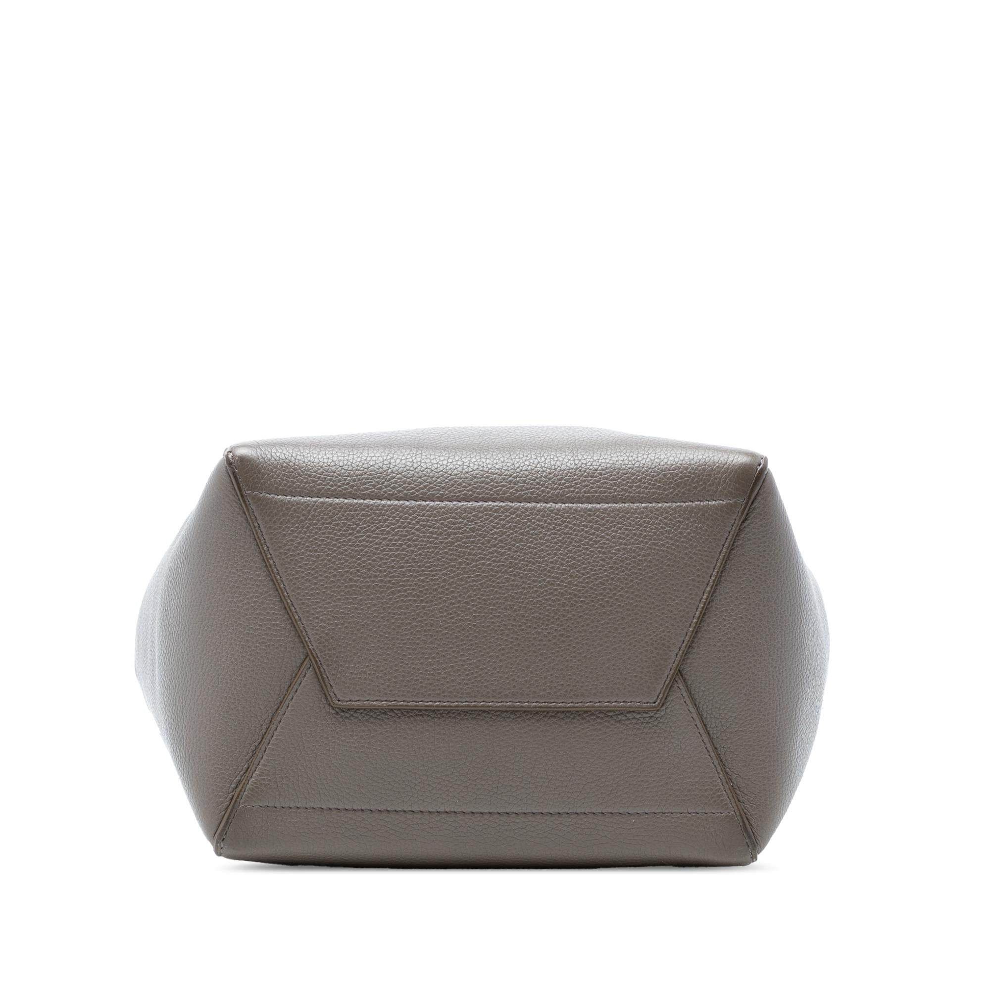 Celine Medium Leather Seau Sangle Bucket Bag