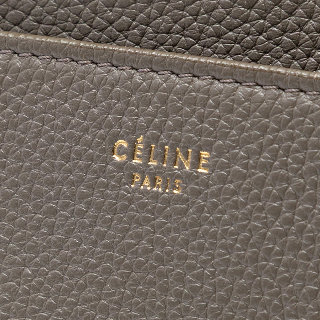 Celine Medium Leather Seau Sangle Bucket Bag