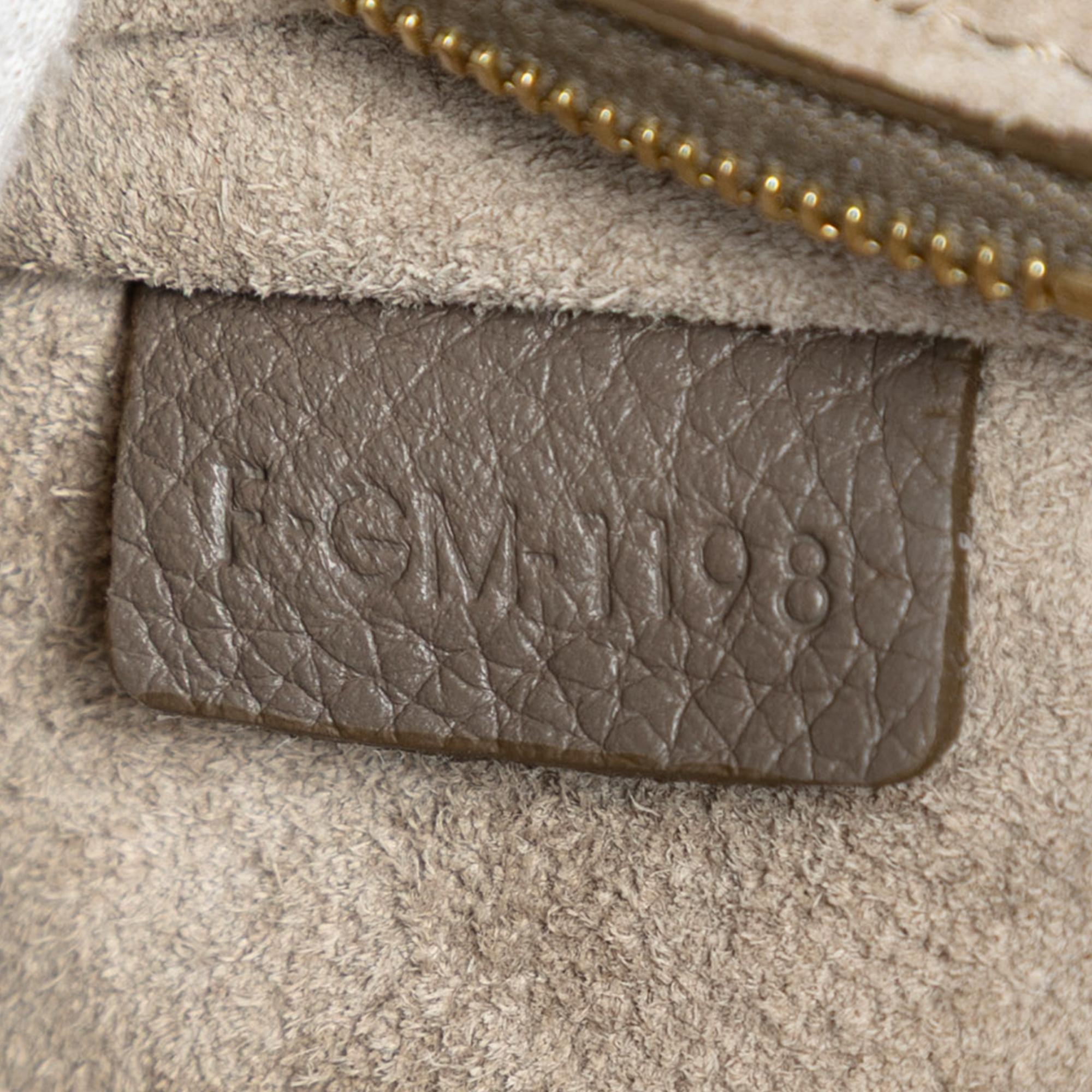 Celine Medium Leather Seau Sangle Bucket Bag