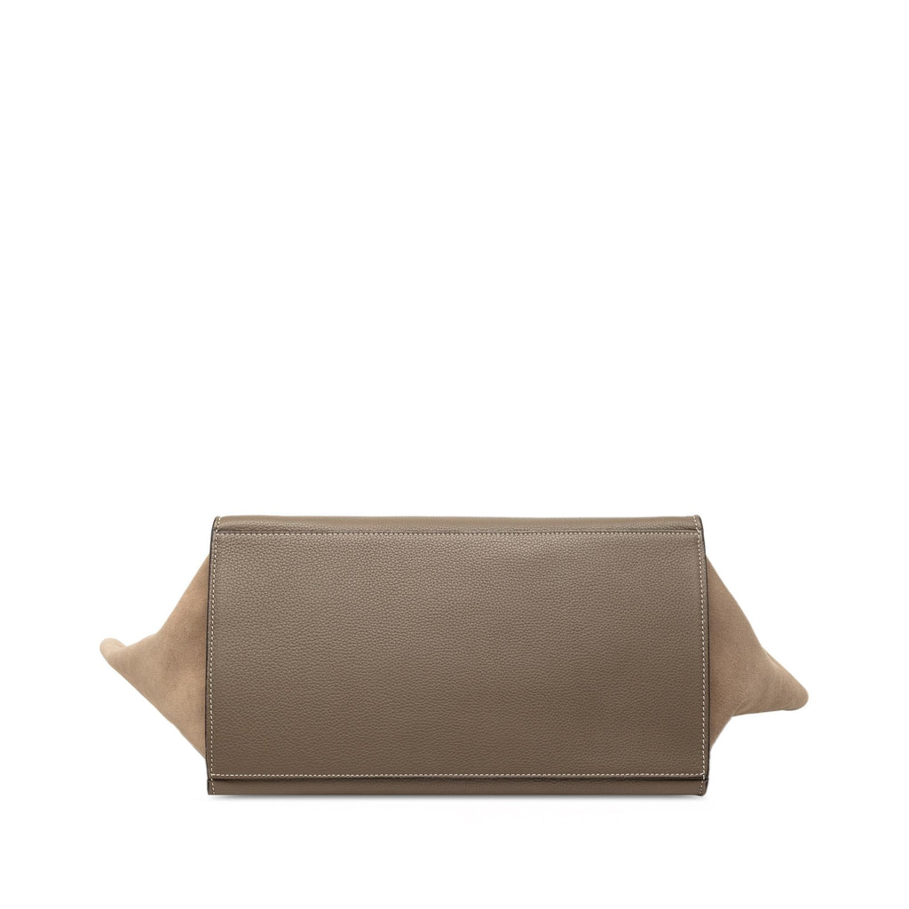 Celine Medium Leather Trapeze Satchel